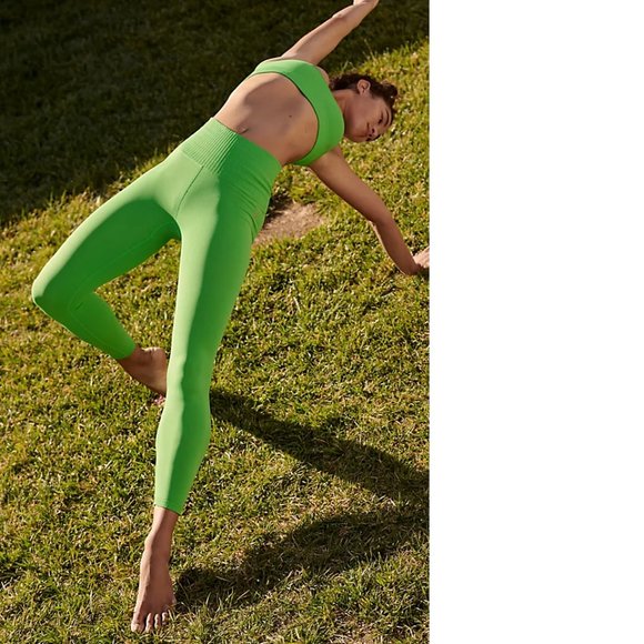 new free people movement good karma laser cut 7/8 legging xs - Picture 2 of 2